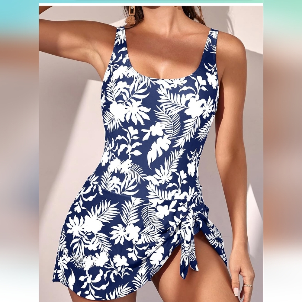 Brand new with tags One piece floral swim dress